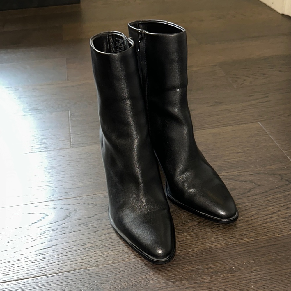 Zara Black Women's Leather Boot